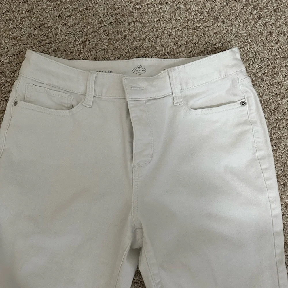 St. John’s Bay Skinny Leg with Tie at Ankles 5-Pocket Jeans